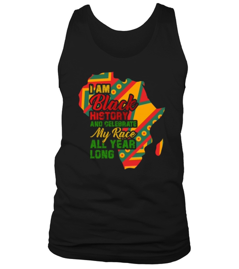 I Am Black History And Celebrate My Race All Year Men's Tank Top