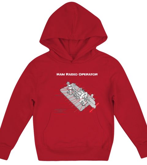 Ham Radio Operator T Shirt Morse Code Key Kids Hoodie