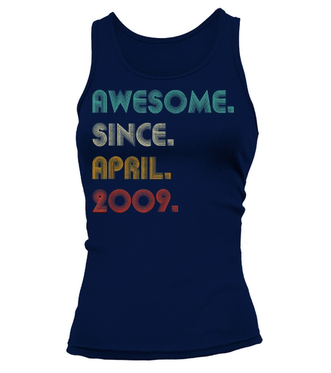 Awesome Since April 2009 12th Birthday 12 Ye 640 Women's Tank Top
