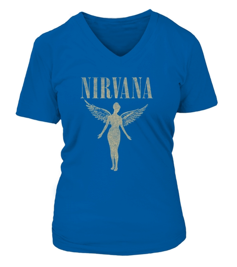 Nirvana  in Utero Tour V-neck T-Shirt Woman