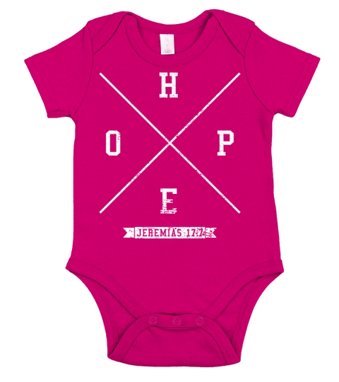 Hope faith Christianity Short Sleeve Baby One-Piece