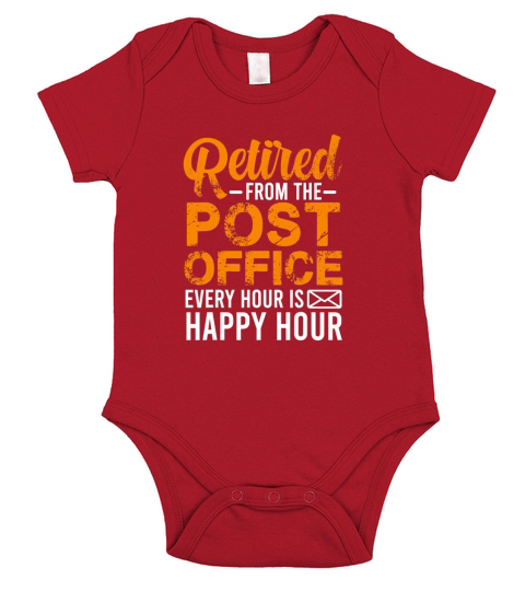 Retired From Post Office Retired Postal Worker Short Sleeve Baby One-Piece