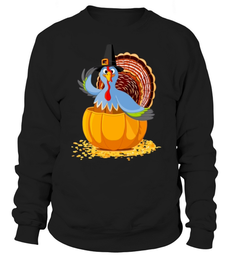 Thanksgiving Day Turkey Pumpkin Women's Sweatshirt