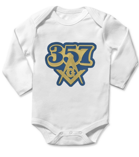 Vintage 357 Freemasonry Art Long Sleeve Baby One-Piece