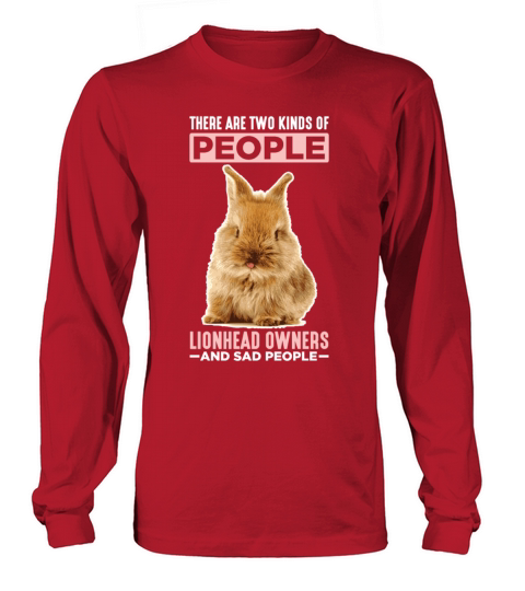 Lion Head Owner Rabbit Bunny Lover Women's Long Sleeve