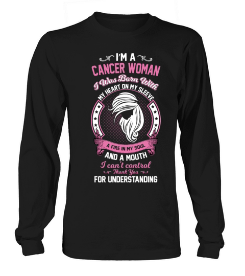 Cancer Zodiac T shirt Cancer Horoscope Shirt Women's Long Sleeve