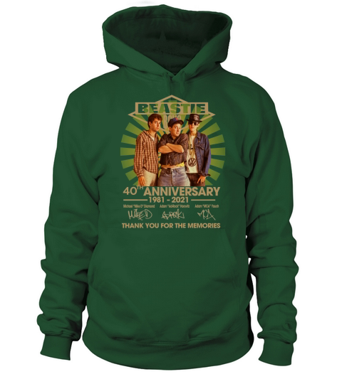 Beastie boys 40th anniversary 1981 2021 thank you for the memories signatures Women's Hoodie