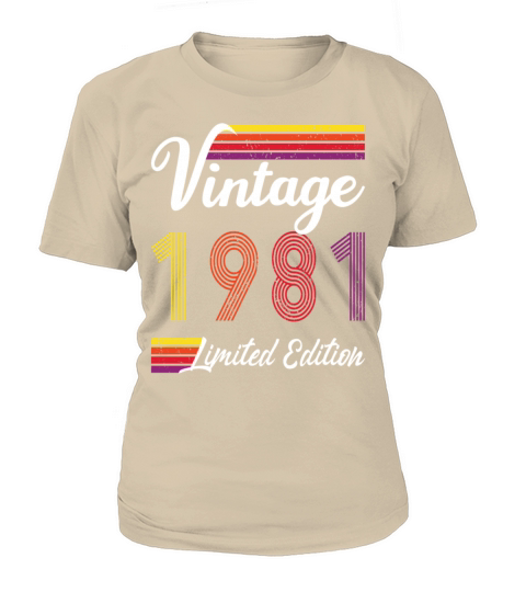 40th Birthday Vintage 1981 Limited Edition Women's T-Shirt