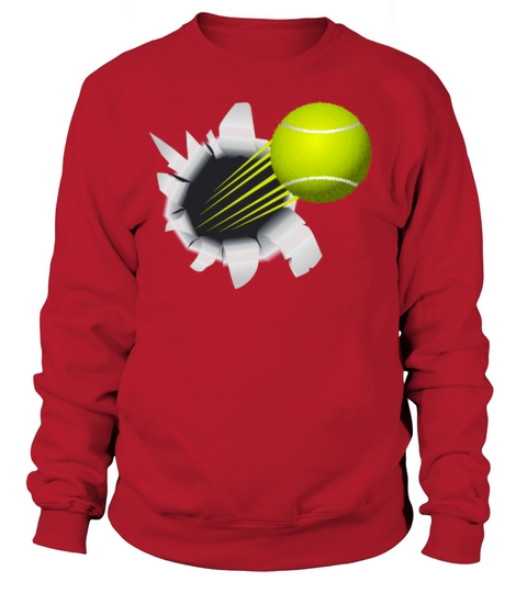 Tennis Ball Flying Out Of Hole Women's Sweatshirt