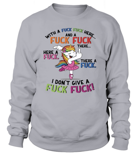 Swear Word Lovely Unicorn - Coffee Mug Sweatshirt Unisex
