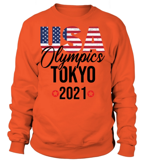 Olympics 2021 in Tokyo Cheer Team American Flag Men's Sweatshirt