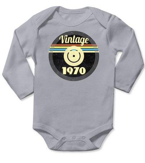 Vintage 50th Birthday T-Shirt Gift Idea Men Long Sleeve Baby One-Piece