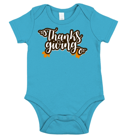 thanksgiving Short Sleeve Baby One-Piece