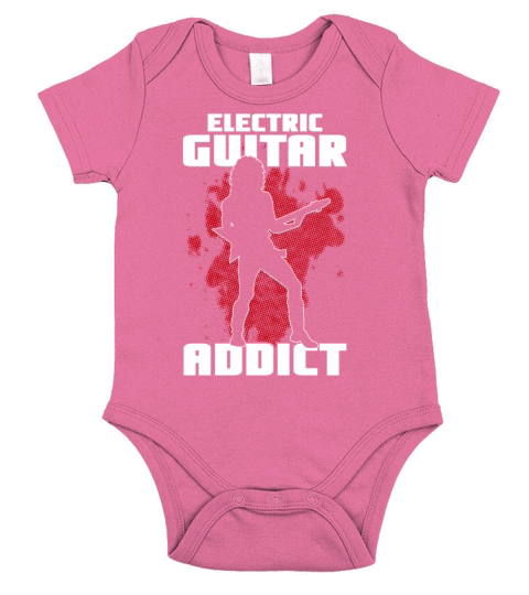 E Guitar addict Short Sleeve Baby One-Piece