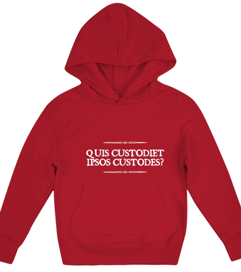 Quis Custodiet Ipsos Custodes Who Watches the Watchmen Latin - Coffee Mug Kids Hoodie