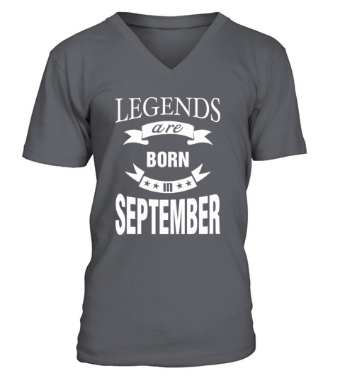 Legends are born in September Men's V-Neck T-shirt