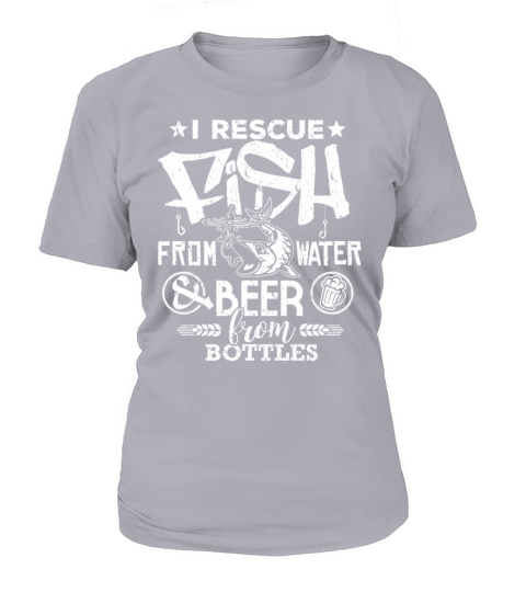 Fishing Beer Shirt I Rescue Fish & Beer Gift Shirt Women's T-Shirt