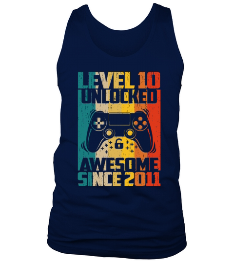 Level 10 Unlocked Awesome 2011 Video Game Men's Tank Top
