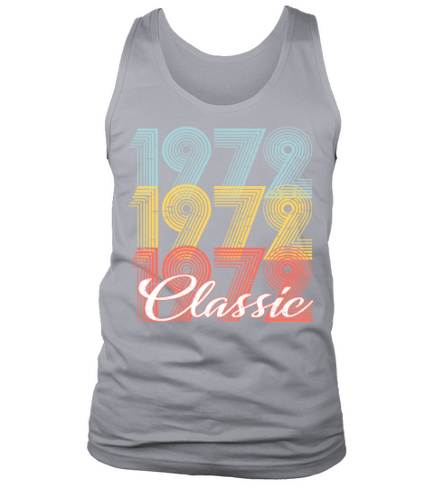 Classic Vintage 49th birthday Shirt Born In 1972 Men's Tank Top