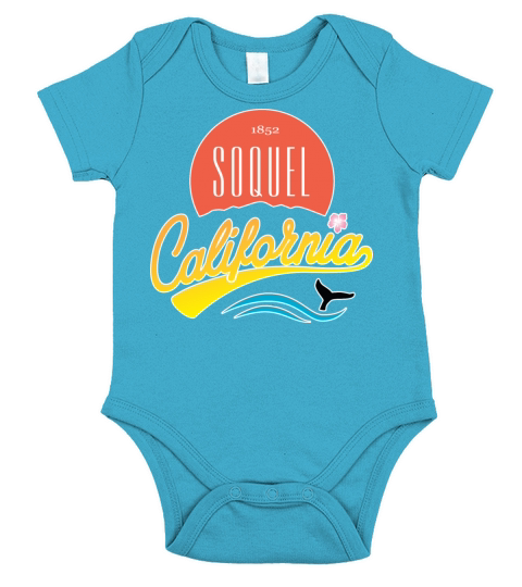 Soquel California Logo Short Sleeve Baby One-Piece