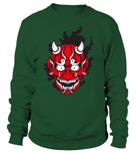 Japanese Demon Mask Cultural Design Women's Sweatshirt