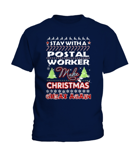 POSTAL WORKER Christmas Kids T-Shirt