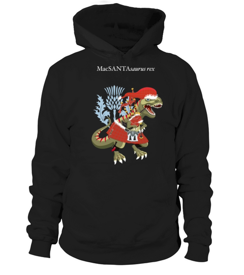 Clanosaurus Rex MacSANTAsaurus Santa Christmas Women's Hoodie