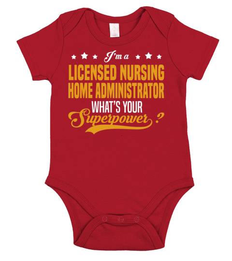 Licensed Nursing Home Administrator Short Sleeve Baby One-Piece