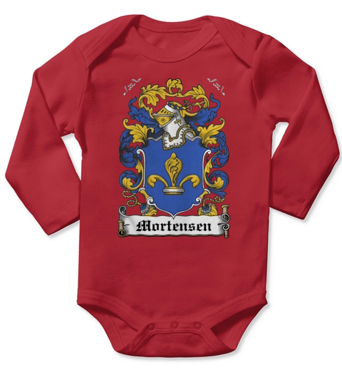 Mortensen Family Crest Danish Family Crests - Coffee Mug (colored) Long Sleeve Baby One-Piece