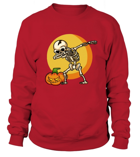 Skeleton Halloween Dabbing Skeleton T-Shirt Women's Sweatshirt