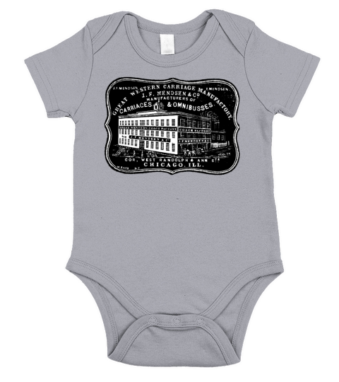 Vintage Carriage Manufacturer Short Sleeve Baby One-Piece