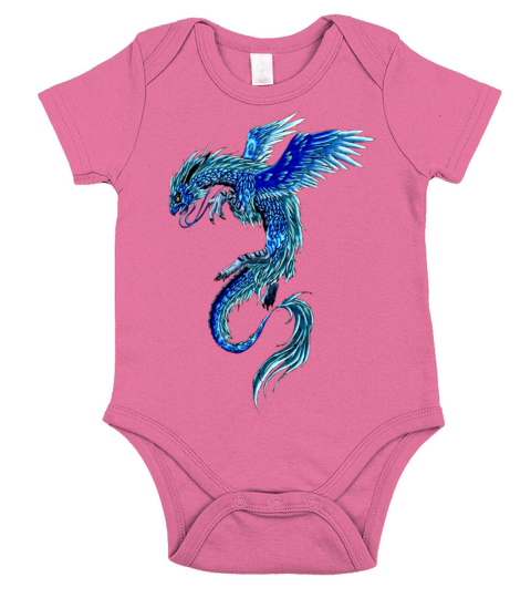 dragon colorful Short Sleeve Baby One-Piece