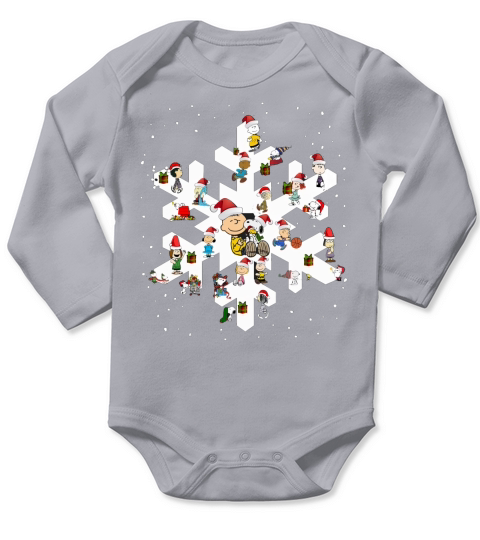 Peanuts Snowflakes Christmas shirt Long Sleeve Baby One-Piece
