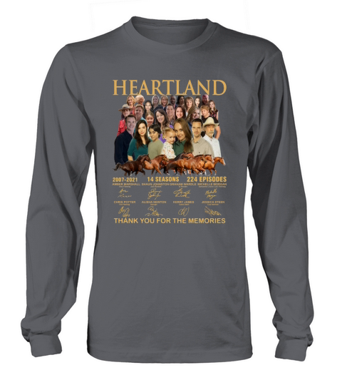 Heartland thank you for the memories signatures Long sleeved Unisex