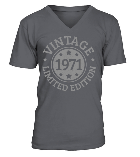 50th Birthday Vintage 1971 Limited Edition Gift Men's V-Neck T-shirt