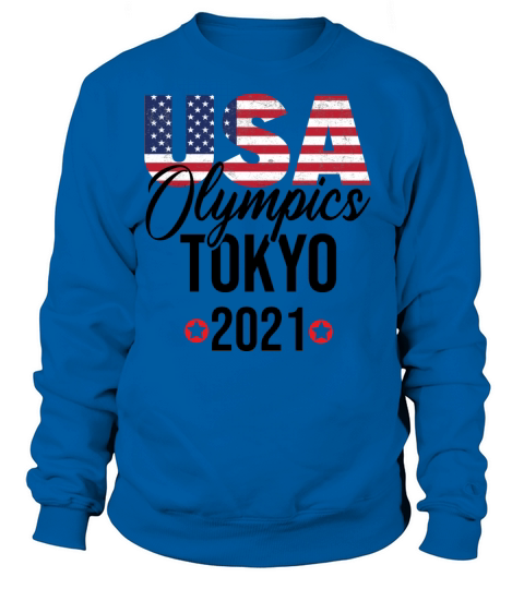 Olympics 2021 in Tokyo Cheer Team American Flag Women's Sweatshirt