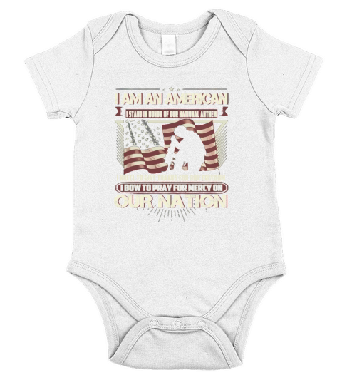 American- I Pray For Mercy On Our Nation Short Sleeve Baby One-Piece