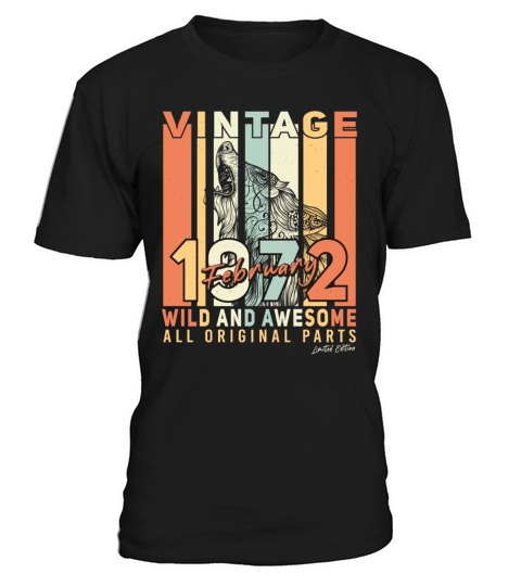 50th Birthday - February 1972 Vintage Original Men's T-Shirt