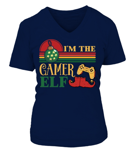 Im The Gamer Elf Matching Christmas Women's V-Neck T-shirt