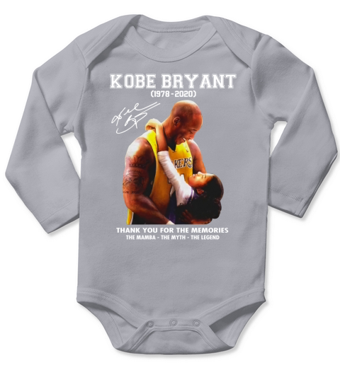 Kobe and Gigi The Mamba The Myth Long Sleeve Baby One-Piece
