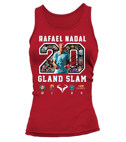 Rafael Nadal 20 Grand slam signature Tank top Woman