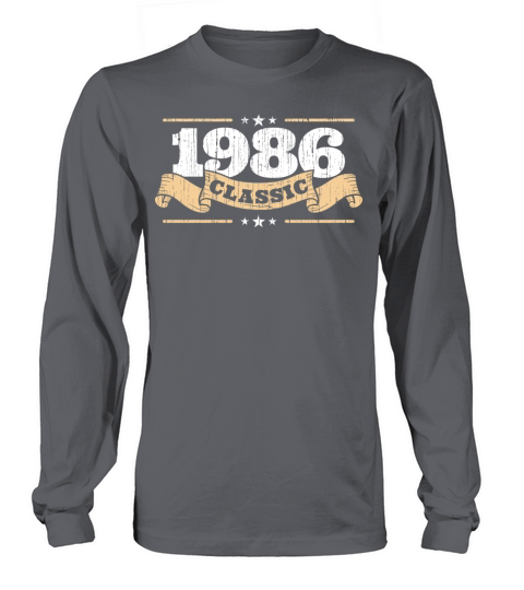 Anniversary 1986 Classic Matching Couple Distresse Men's Long Sleeve