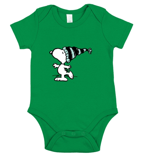 Peanuts Holiday Snoopy Short Sleeve Baby One-Piece