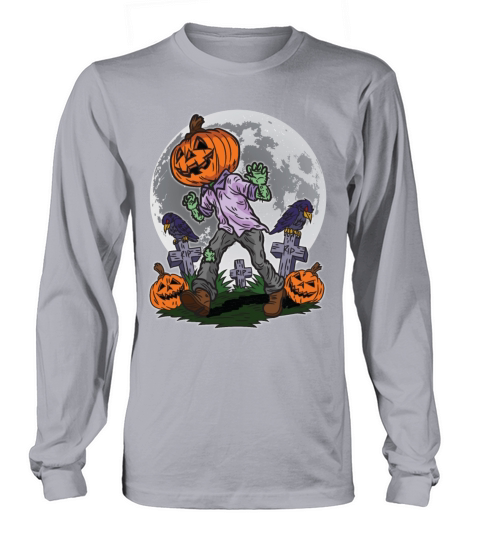 Pumpkin Head Zombie Women's Long Sleeve