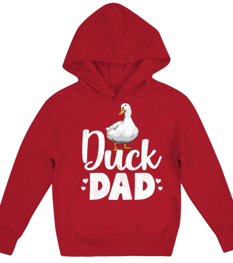 Duck Dad Funny Water Ducklings Kids Hoodie