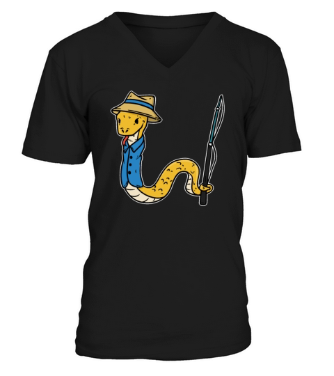 Fish Fishing Gift Fishing fisher Eel Butt Men's V-Neck T-shirt