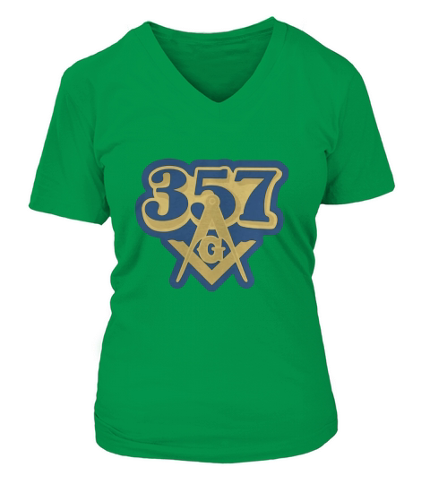 Vintage 357 Freemasonry Art V-neck T-Shirt Woman