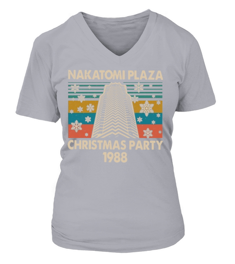 Nakatomi Plaza Christmas Party 1988 Vintage shirt V-neck T-Shirt Woman
