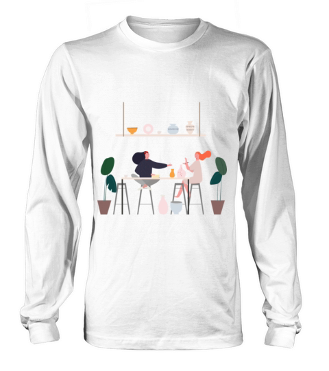 Pottery Studio T Shirt Women's Long Sleeve