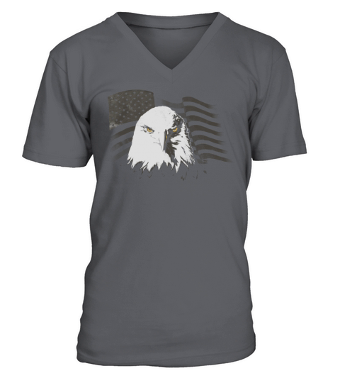 America Freedom Eagle Men's V-Neck T-shirt